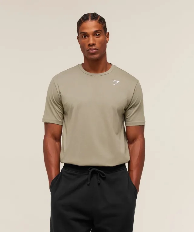  Crest T-Shirt - Linen Brown