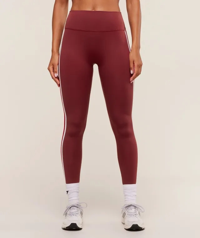  Piping Leggings - Sets Red/Carmine Red/Soft White