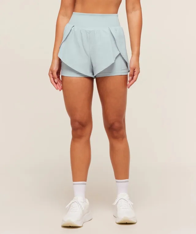  Running 2-in-1 Shorts - Smoke Blue