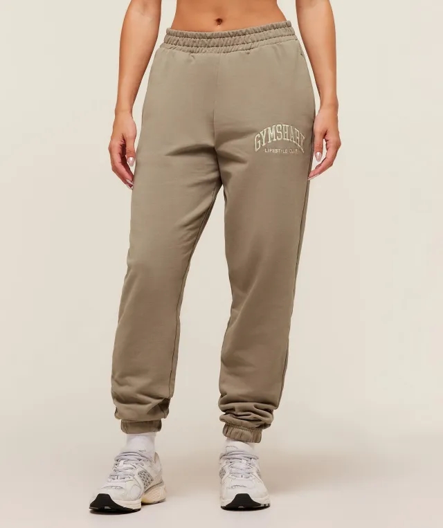  Collegiate Graphic Joggers - Lifestyle Brown