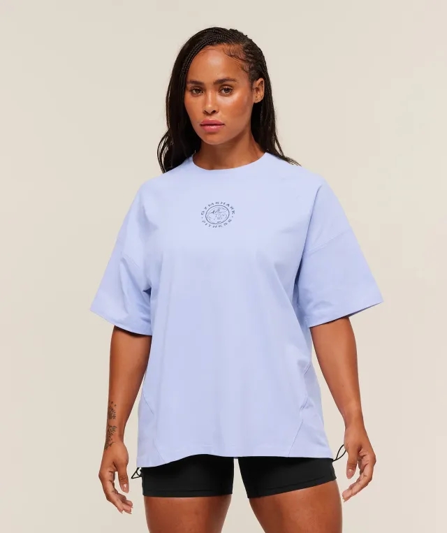  Legacy Logo Oversized T-Shirt - Peri Blue