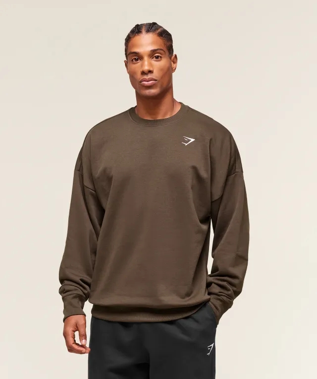  Crest Oversized Crew - Archive Brown