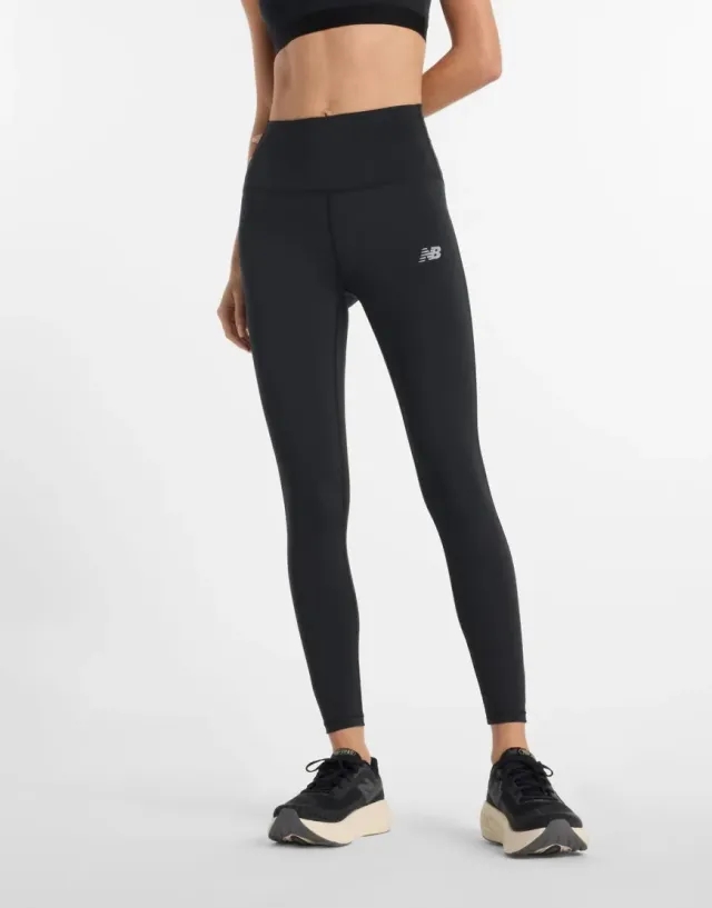 New Balance Nb Sleek High Rise Legging 25" In Black