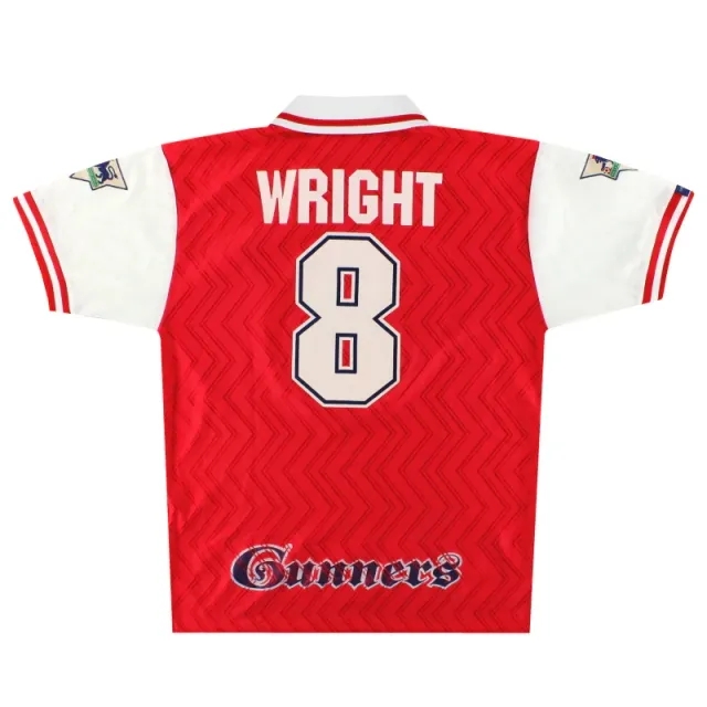 1996-98 Arsenal Nike Home Shirt Wright #8 L - Arsenal / Very Good 