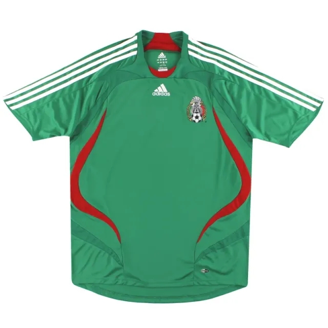 2007-08 Mexico adidas Home Shirt L - Mexico / Excellent 
