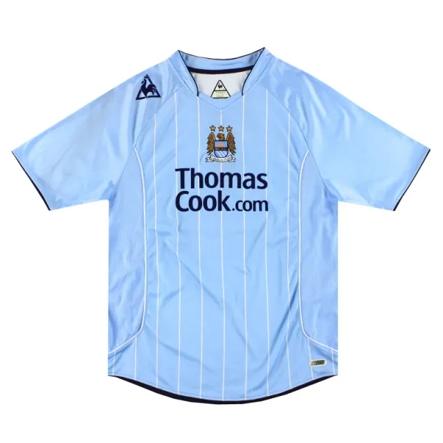 2007-08 Manchester City Le Coq Sportif Home Shirt L - Manchester City / Very Good 
