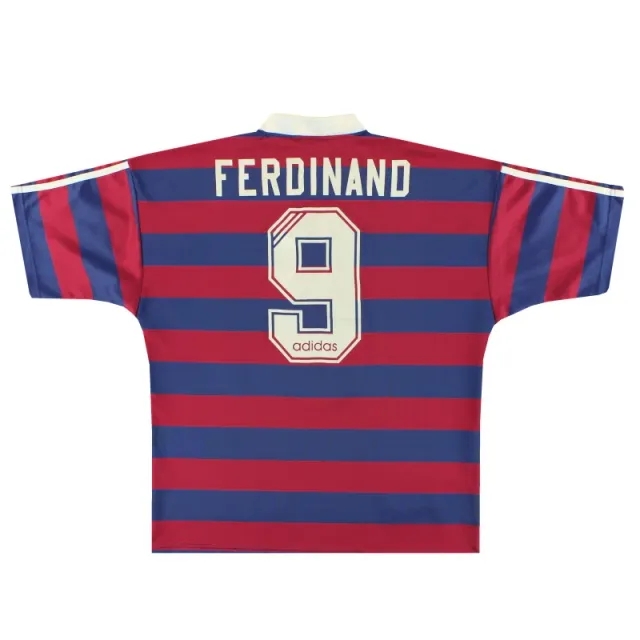 1995-96 Newcastle adidas Away Shirt Ferdinand #9 M - Newcastle United / Excellent 