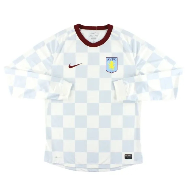 2011-12 Aston Villa Nike Player Issue Away Shirt L/S L - Aston Villa / Excellent 
