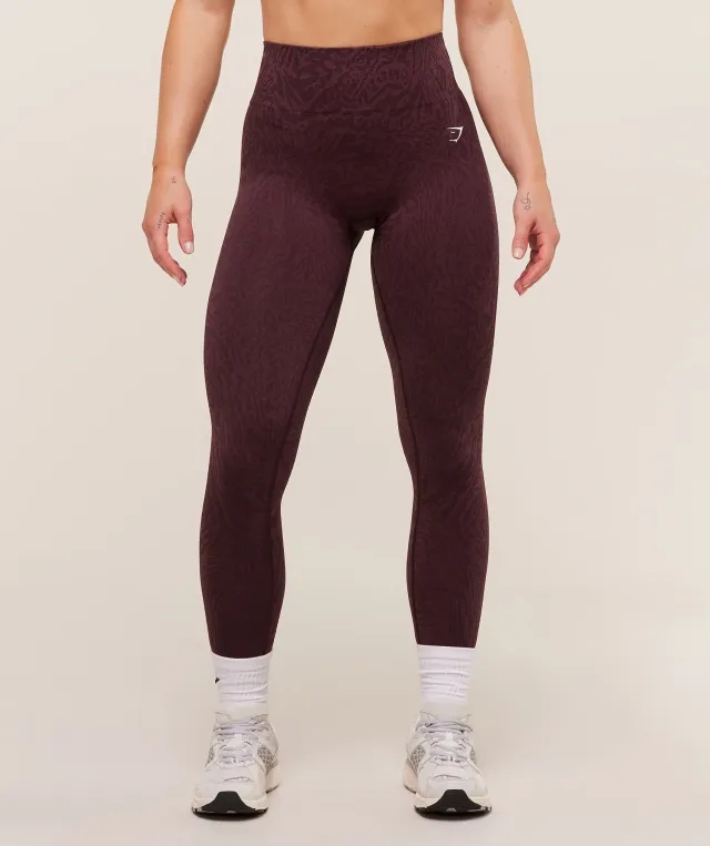  Adapt Animal Seamless Leggings - Cherry Purple/Reset Pink