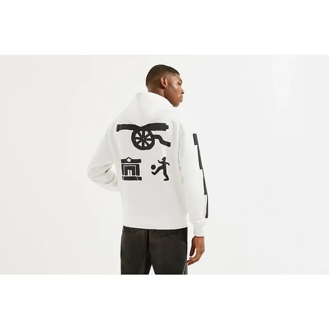 Arsenal N7 White Pre-Historic Hoodie, White