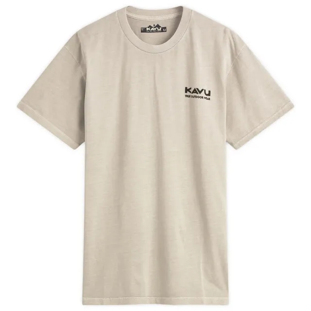 KAVU Men's PNW Wild Life T-Shirt Greige