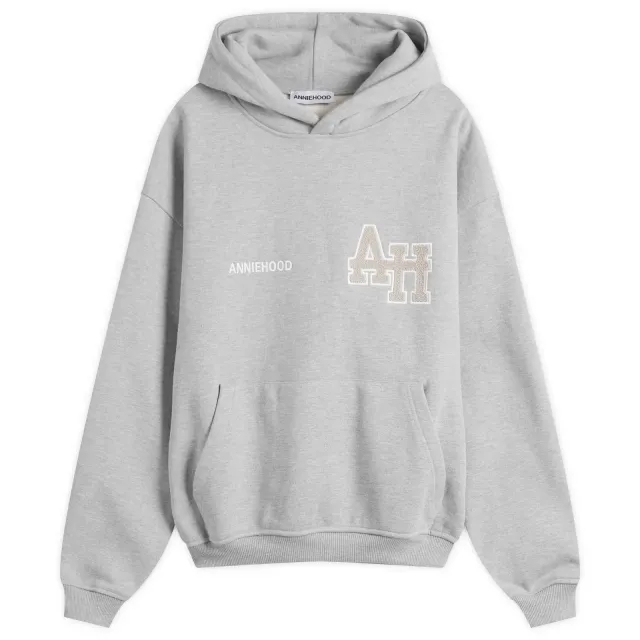 ANNIE HOOD Men's College Hoodie Grey/Grey