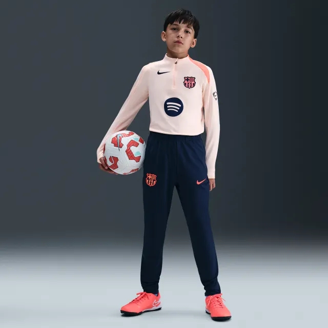 F.C. Barcelona Strike Third Older Kids' Nike Dri-FIT Total 90 Football Knit Pants - Blue - Polyester/Elastane