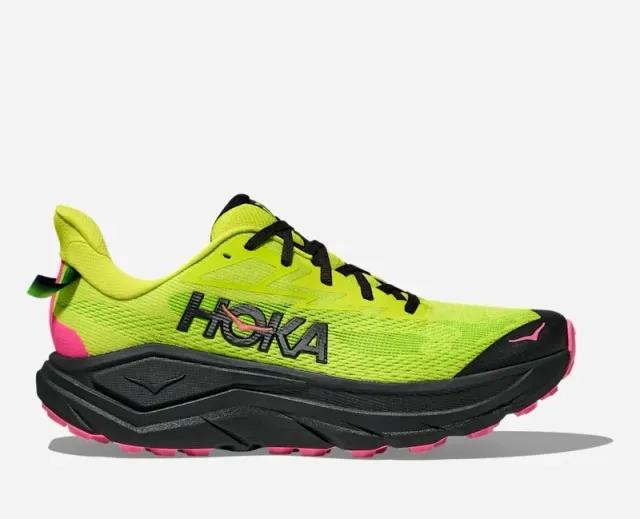 Hoka Men's Challenger 8 Road Running Shoes In Neon Hoka Citrus/Black
