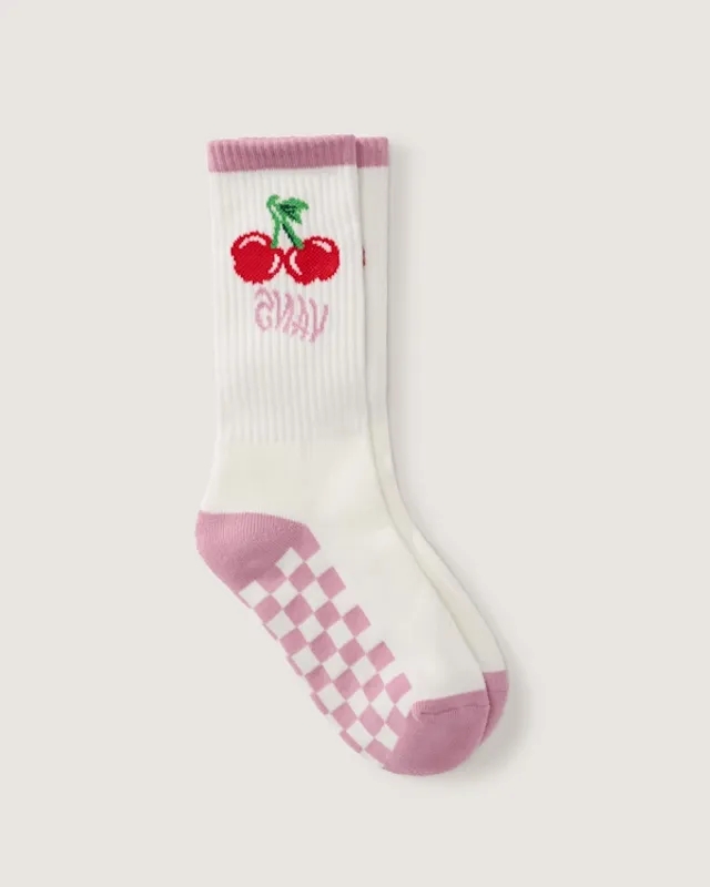 Vans - Kids Ticker Crew Socks (1 Pair), Pink