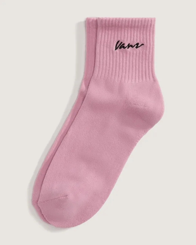 Vans - Classic Script Half Crew Socks (1 Pair), Man, Pink