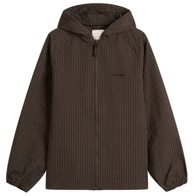Gramicci Northside Plaid Hooded Jacket Deep Brown