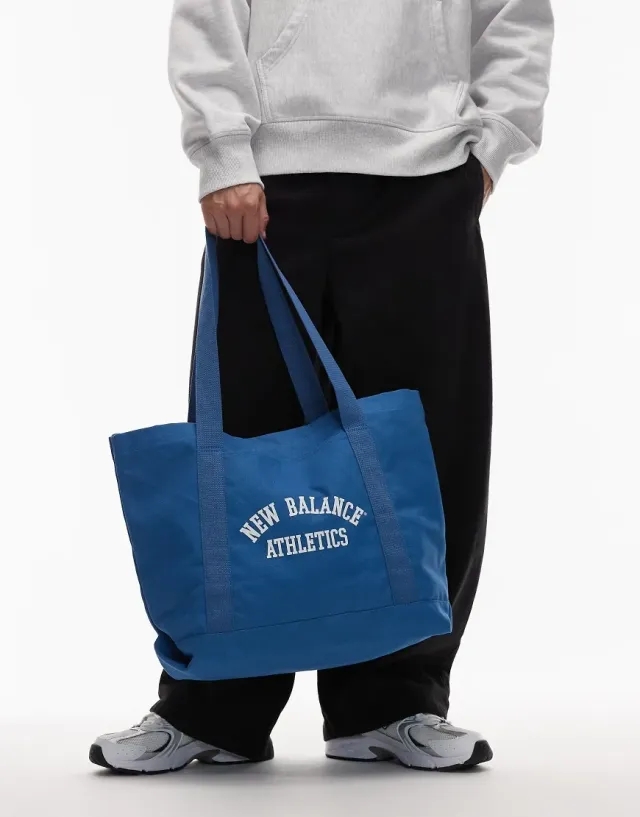 New Balance Canvas Tote In Khaki-Green
