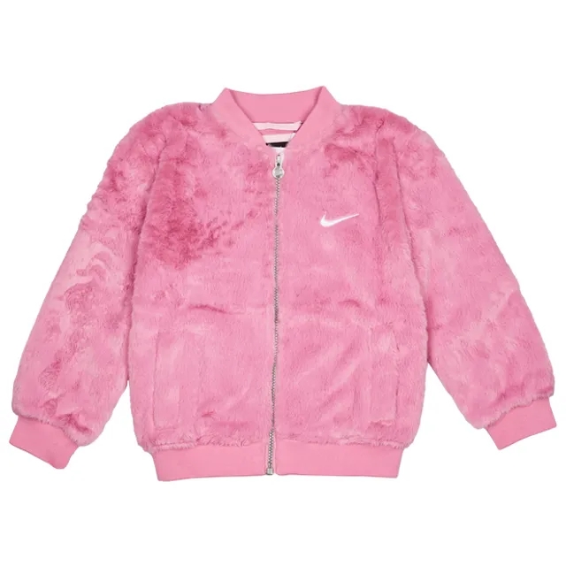 Nike Faux Fur Unisex Jackets - Pink