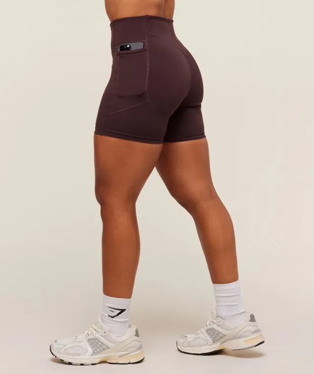  Lifting Pocket Shorts - Cherry Purple