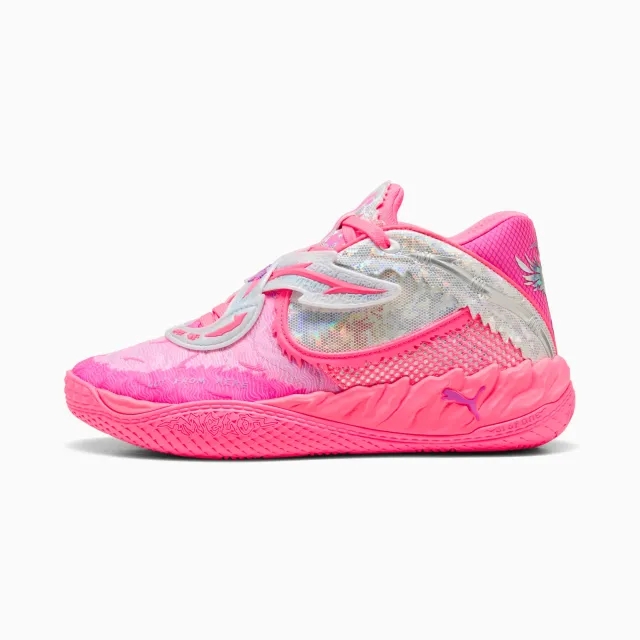 PUMA MB.05 World Tour Basketball Shoes Unisex, Sun Struck/Pure Magenta, size 10