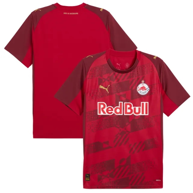 PUMA FC Red Bull Salzburg 25/26 Third Jersey Men, Dark Cherry/Metallic Gold, size 3XL
