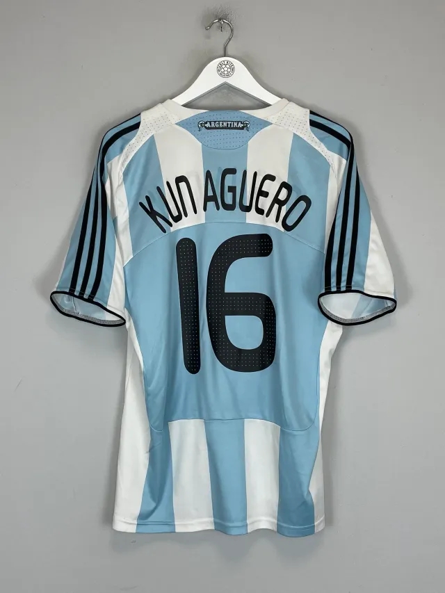 2008/09 ARGENTINA KUN AGUERO #16 HOME SHIRT (L) ADIDAS | CULT KITS