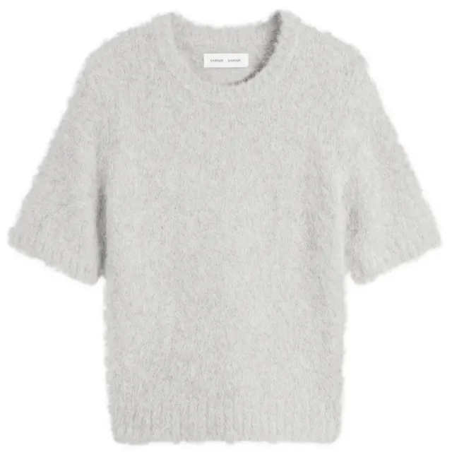 Samsøe Samsøe Women's Sajeanne Knit Top Light Grey Melange