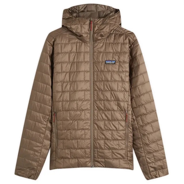 Patagonia Men's Nano Puff Hooded Jacket Marlow Brown