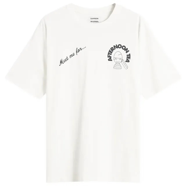 Damson Madder Women's Afternoon Tea T-Shirt White