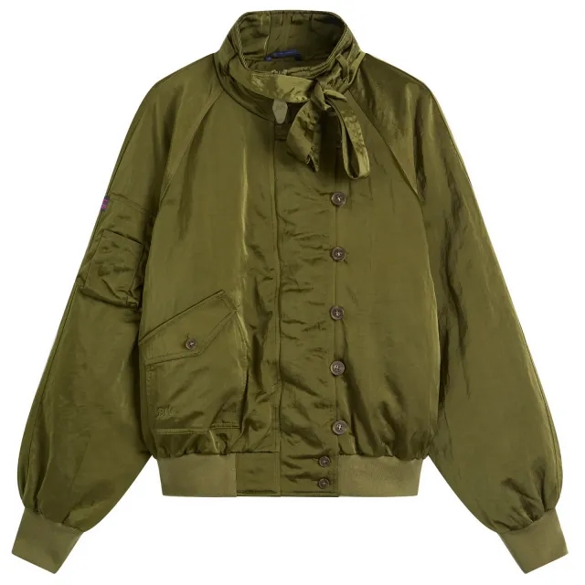 Damson Madder Women's Joanie Bomber Jacket Olive