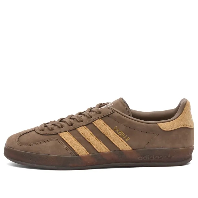 adidas Gazelle Indoor Sneaker Cargo Brown/Golden Beige/Ftwr White