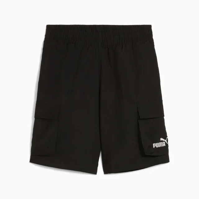 PUMA Essentials No. 1 Logo Woven Cargo Shorts Youth, Black, size 11-12 Youth