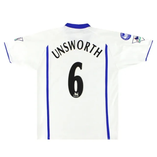 2002-03 Everton Puma Away Shirt Unsworth #6 S - Everton / Very Good 