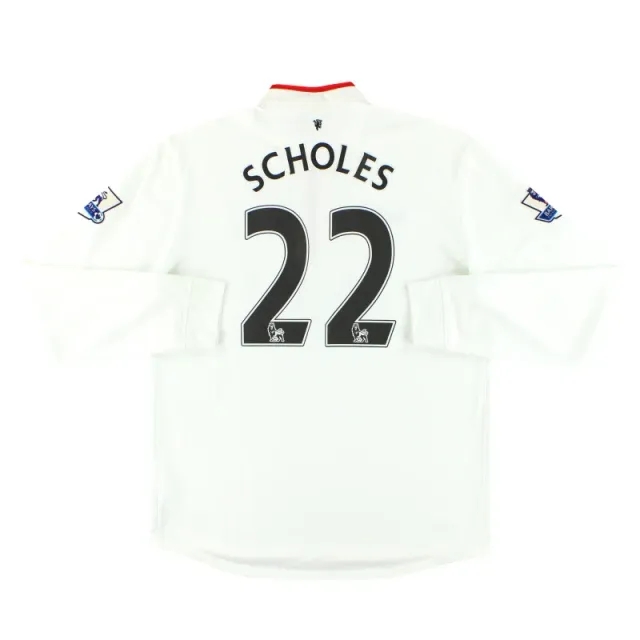 2012-14 Manchester United Nike Away Shirt Scholes #22 L/S L - Manchester United / Excellent 