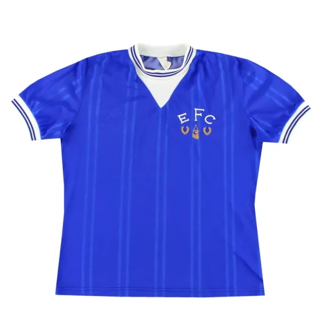 1983-85 Everton Le Coq Sportif Home Shirt Y - Everton / Very Good 