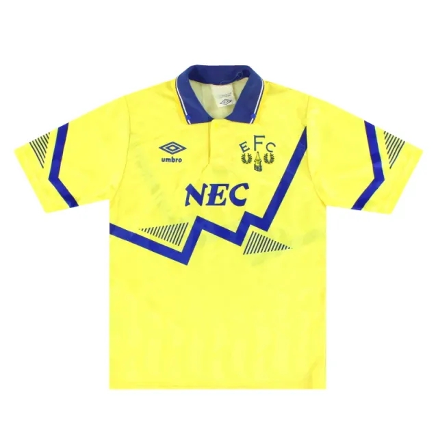 1990-92 Everton Umbro Away Shirt L.Boys - Everton / Excellent 