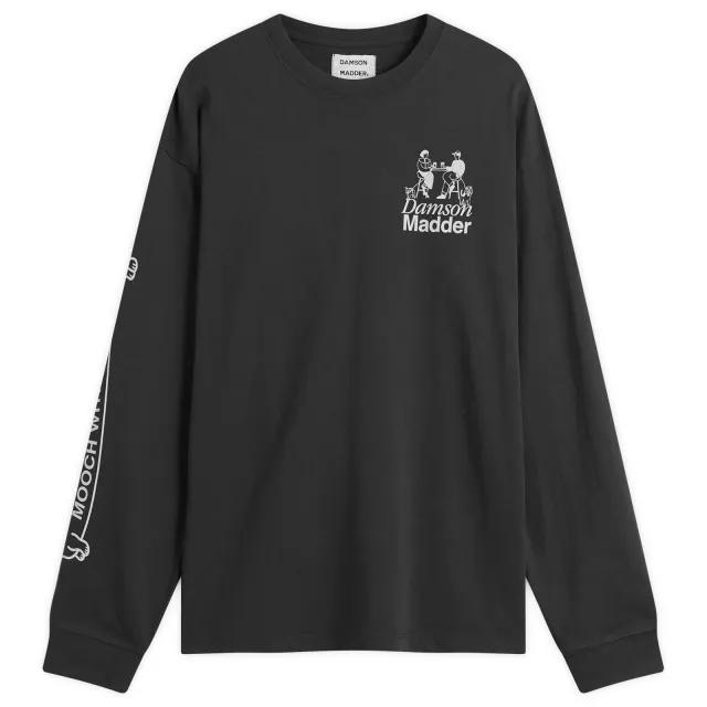 Damson Madder Women's Dog Walker Long Sleeve T-Shirt Black
