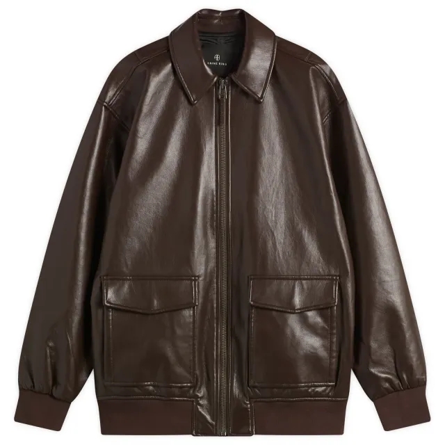 Anine Bing Women's Kelanie Jacket Dark Brown