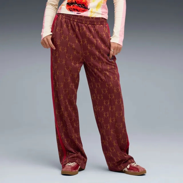 PUMA x Kidsuper T7 Pants Unisex, Ruby Shimmer/AOP, size Large