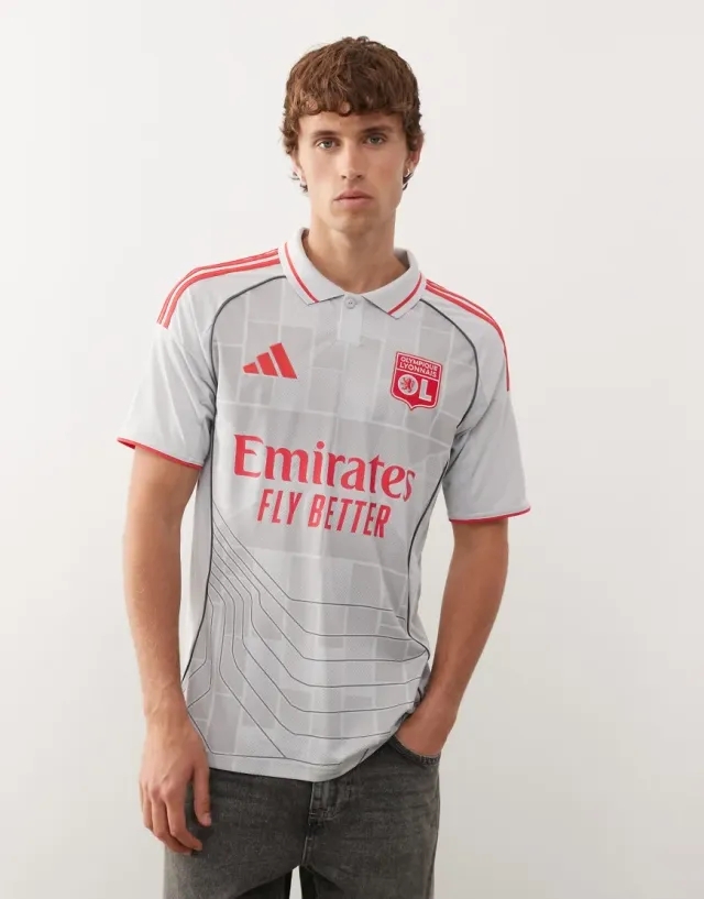Adidas Olympic Lyon Third 25-26 Men Jerseys/Replicas - Grey