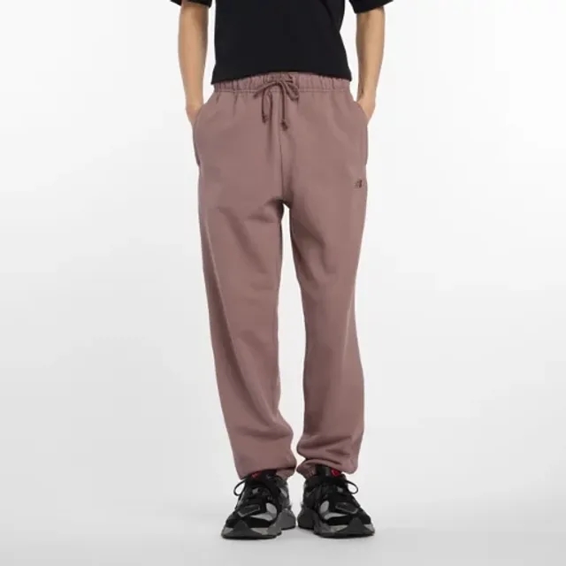 New Balance Men's Athletics French Terry Jogger in Brown Cotton