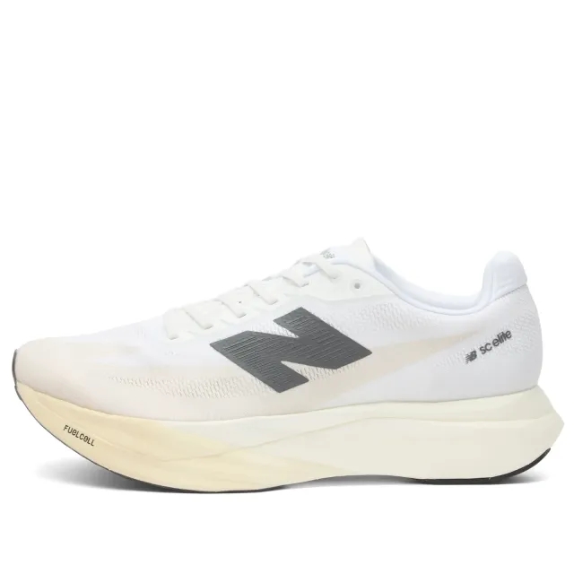 New Balance Men's FuelCell SuperComp Elite v5 in Brown/White/Grey Synthetic