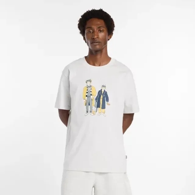 New Balance Men's Athletics Never Age T-Shirt in Grey Cotton