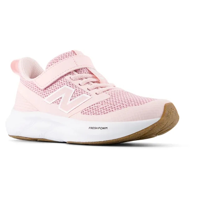 New Balance Kids' Fresh Foam 625 Bungee Lace with Hook and Loop Top Strap in Pink Mesh
