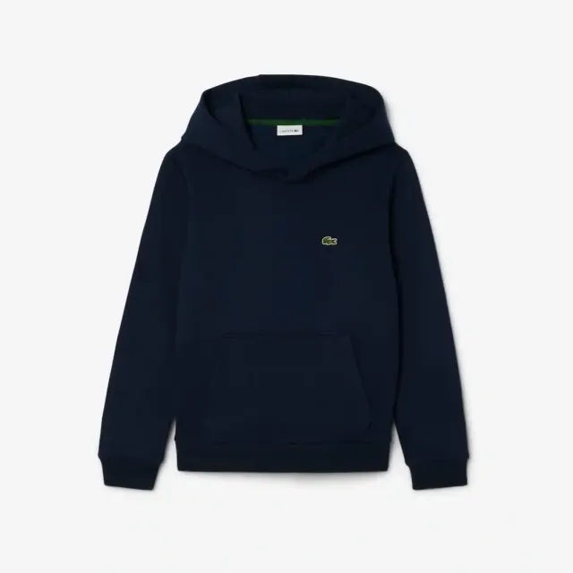 Lacoste Kangaroo Pocket Fleece Hoodie - Midnight Blue