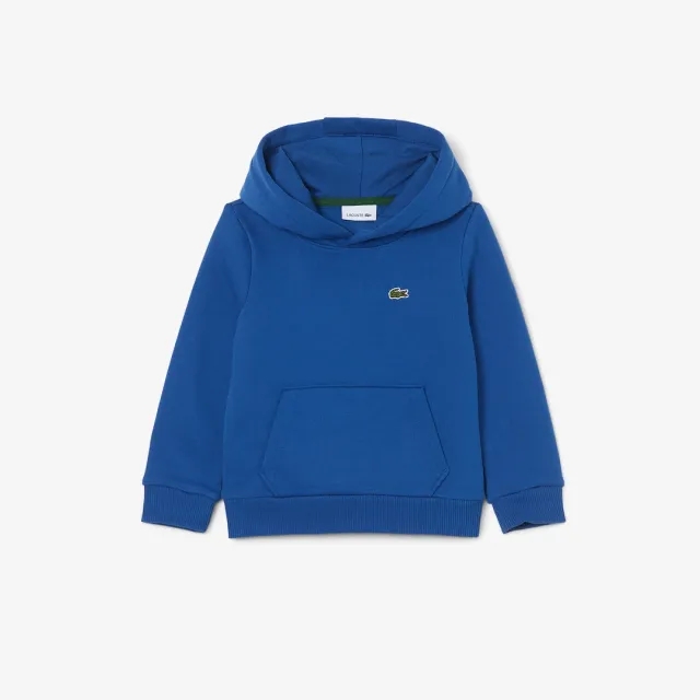 Lacoste Kangaroo Pocket Fleece Hoodie - Sapphire Blue