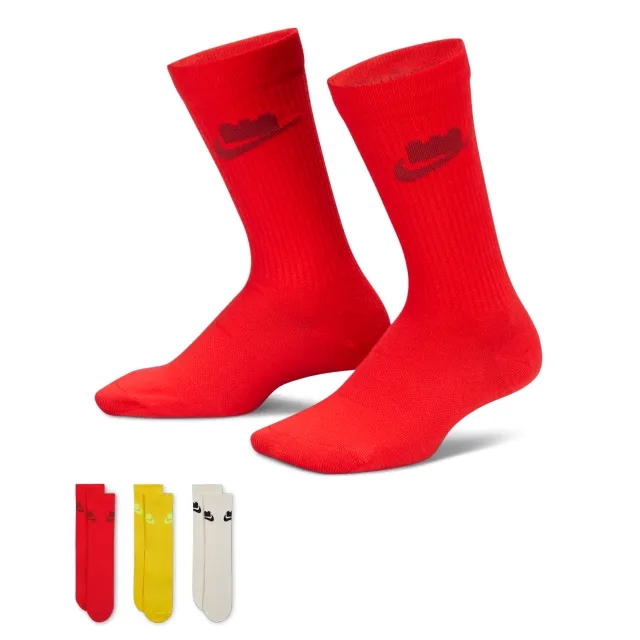 Nike x LEGO® Collection Everyday Essentials Crew Socks (3 Pairs) - Multi-Colour