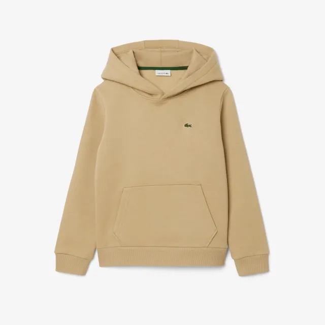 Lacoste Kangaroo Pocket Fleece Hoodie - Beige