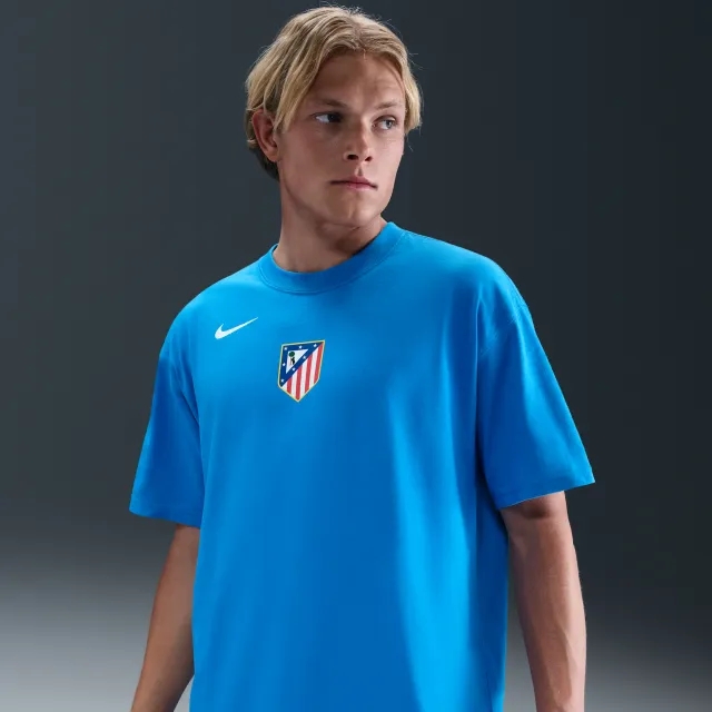 Atlético Madrid Men's Nike Total 90 Football T-Shirt - Blue - Cotton